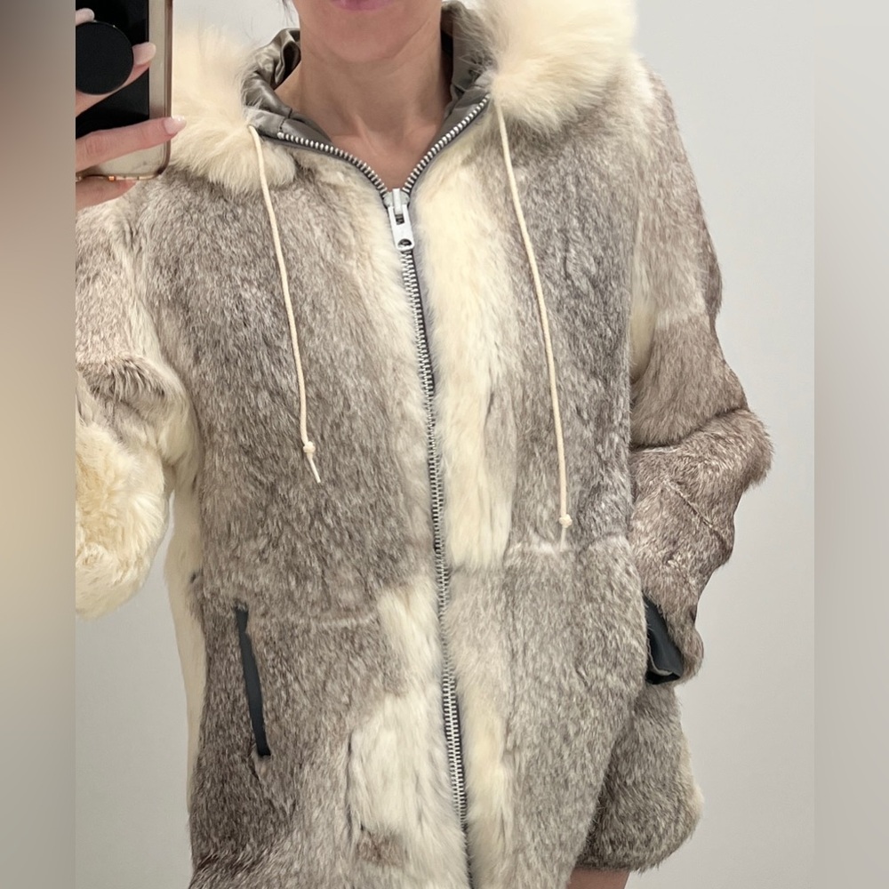 Real Rabbit Fur Coat - Picture 7 of 12